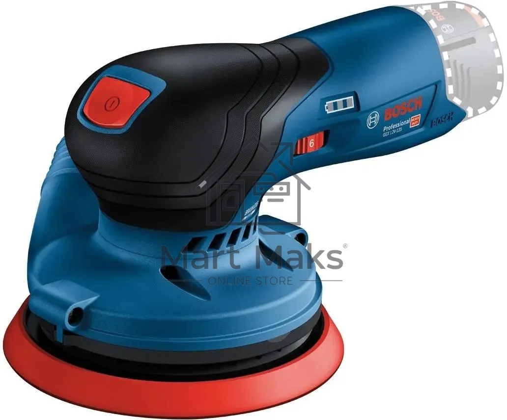 Эксцентриковая шлифмашина Bosch GEX 12V-125 D125мм аккум. (0601372101)