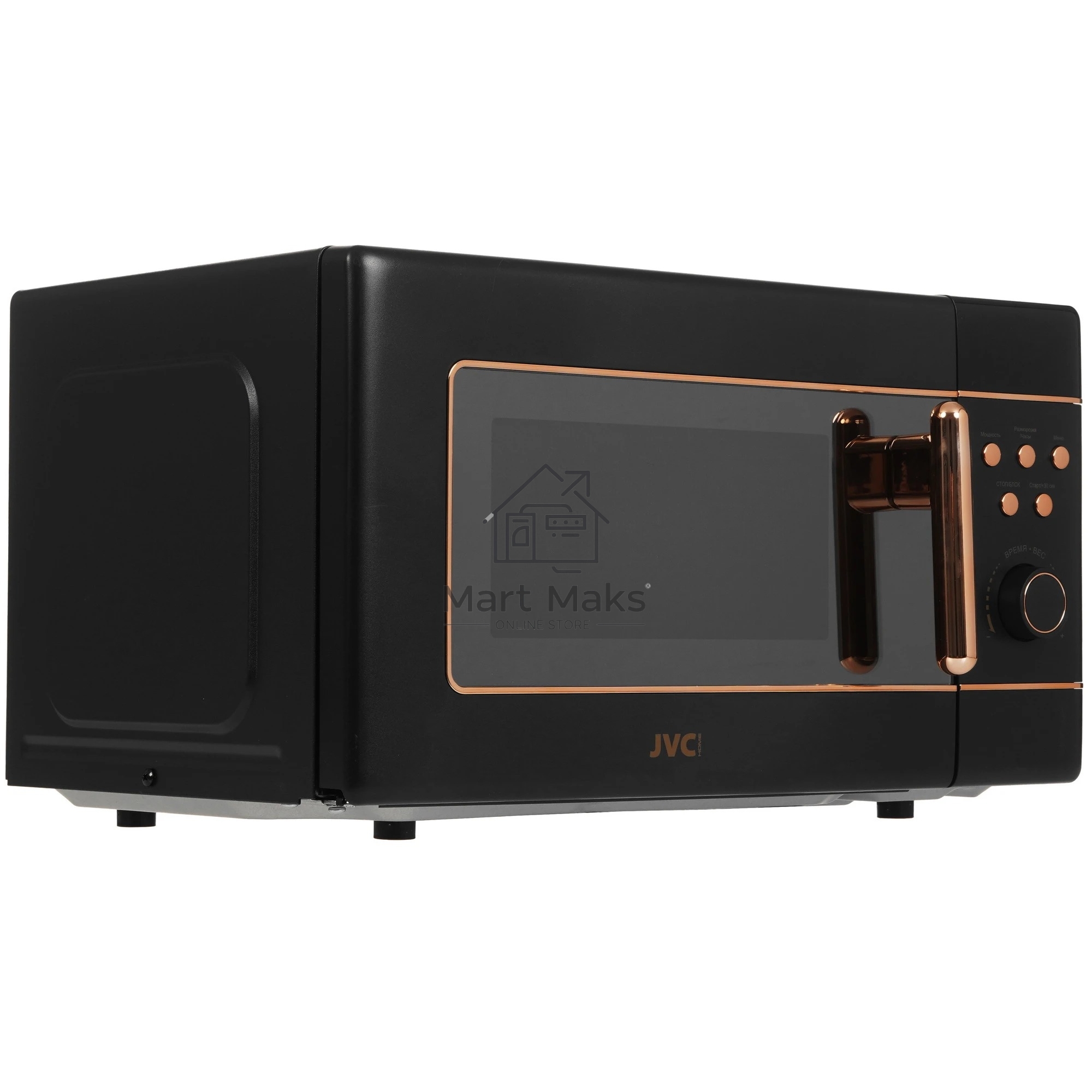 Микроволновая печь JVC JK-MW270D черный, 20 л, 700 Вт, переключатели - кнопки, поворотный механизм