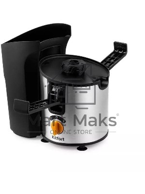 Соковыжималка центробежная Kitfort КТ-1138 800Вт рез.сок.:1000мл. черный/нержавеющая сталь