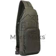 Рюкзак слинг Piquadro Modus Special CA5577MOS/VEVE оливковый кожа