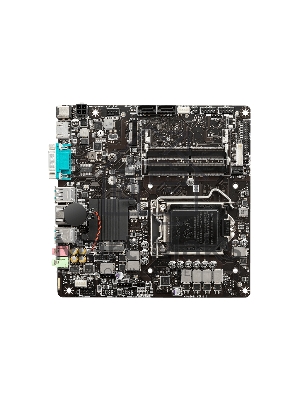 Материнская плата MSI H510TI-S09, LGA 1200, Intel H510, 2xSO-DIMM DDR4, 2xSATA, 1xM.2, 1xHDMI, 1x1Gb LAN, 4xUSB-A 3.2 Gen 1, 2x3.5мм, 5.1, Mini-ITX