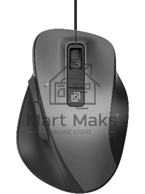 Мышь проводная Oklick 504M черный/серый, 3600 dpi, USB, кнопки - 6