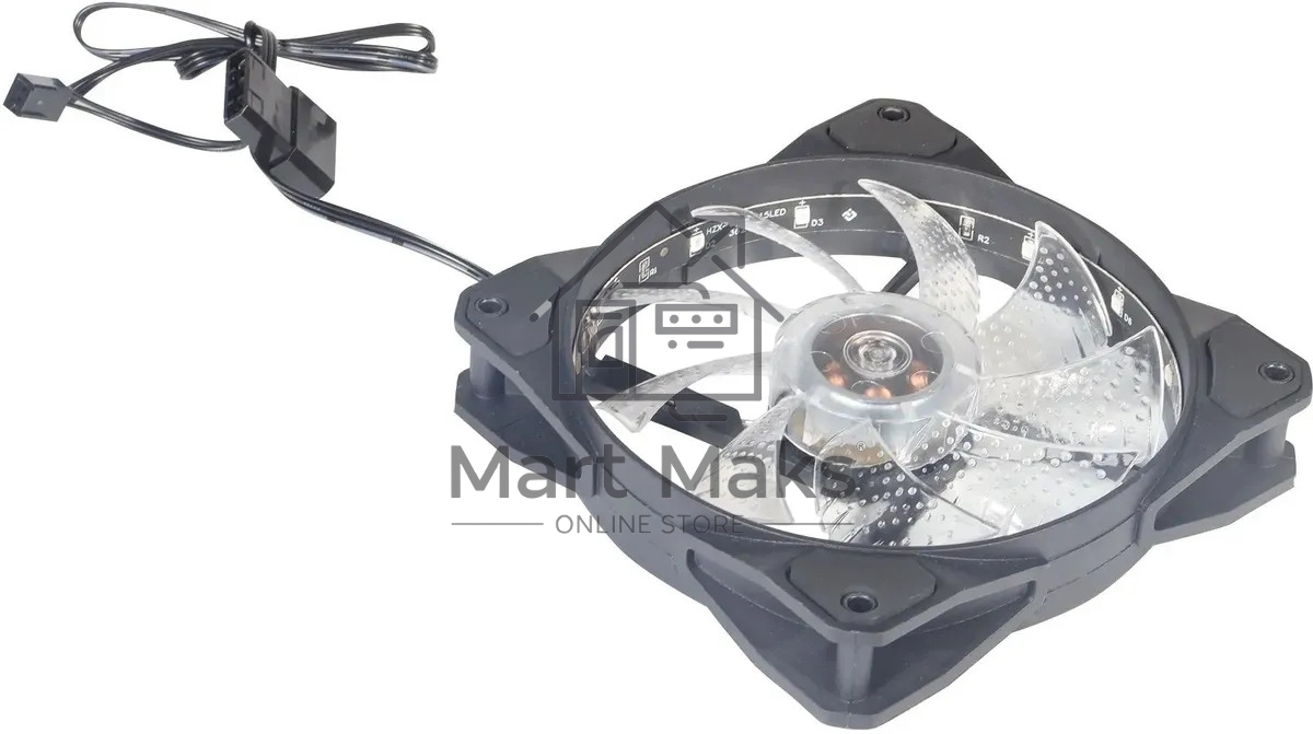 Вентилятор для корпуса Оклик OG-CF120RGB2-BK RGB 120х120x25 черный 3-pin 4-pin (Molex) 23дБ Ret