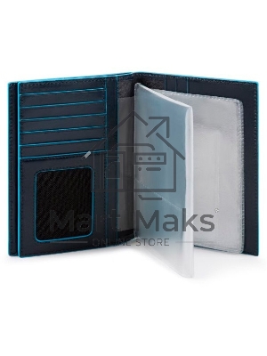Обложка для документов Piquadro Blue Square PP5246B2R/BLU2 синий натур.кожа