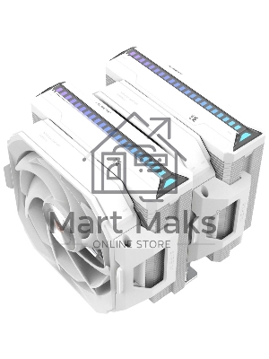 Кулер для процессора Alseye W700-W(USA) белый, 120 мм, алюминий/медь, 2200 об/мин, 35.3 дБ, 4 pin, 230 Вт, 159 мм