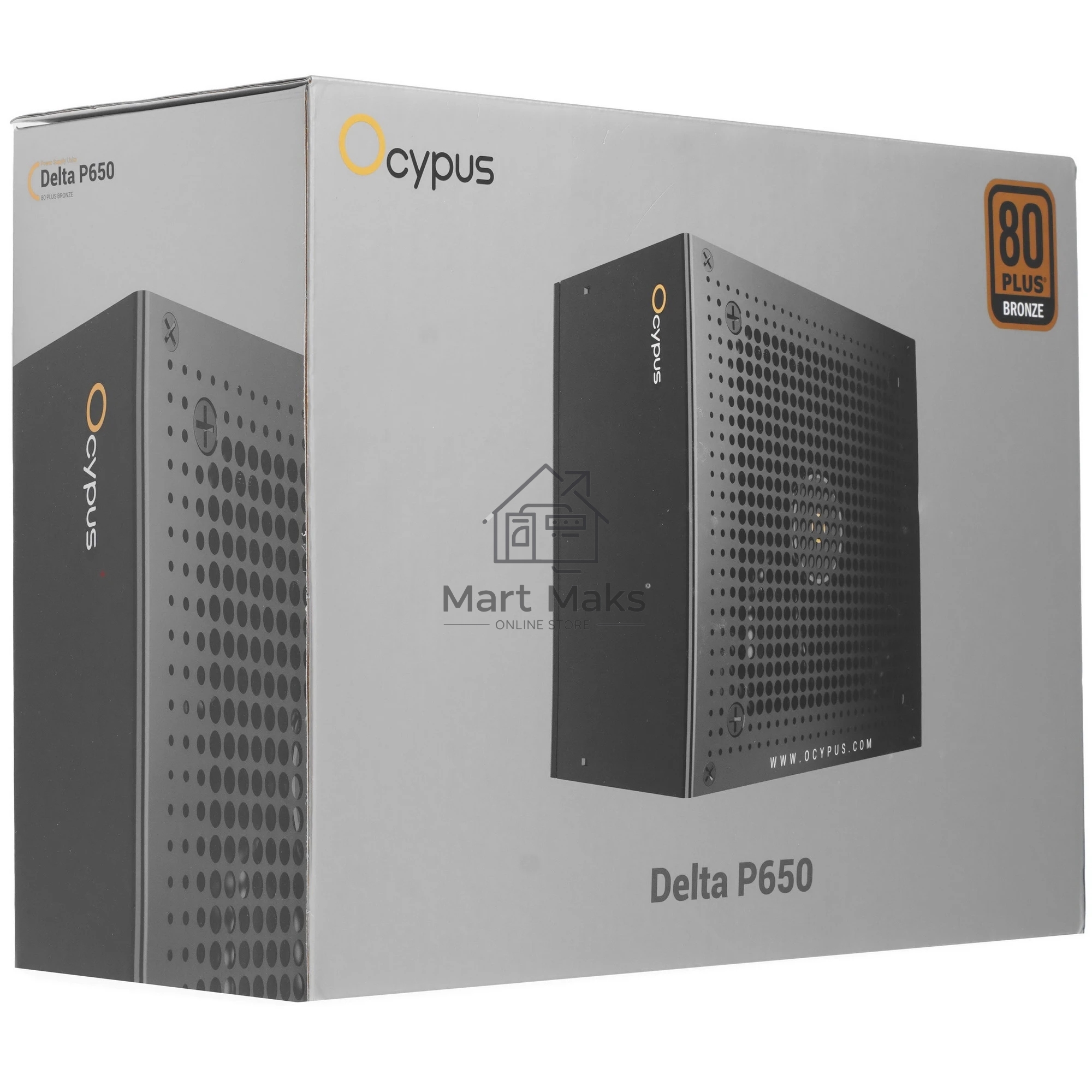 Блок питания Ocypus Delta P650, 650W, APFC, 80+ Bronze, ATX 3.1, 120mm Fan (P650-BF)