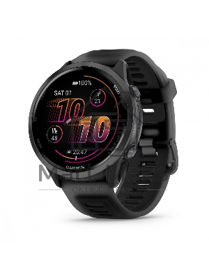 Смарт-часы Garmin Forerunner 570 черный, темно-серый безель, черный ремешок 47мм