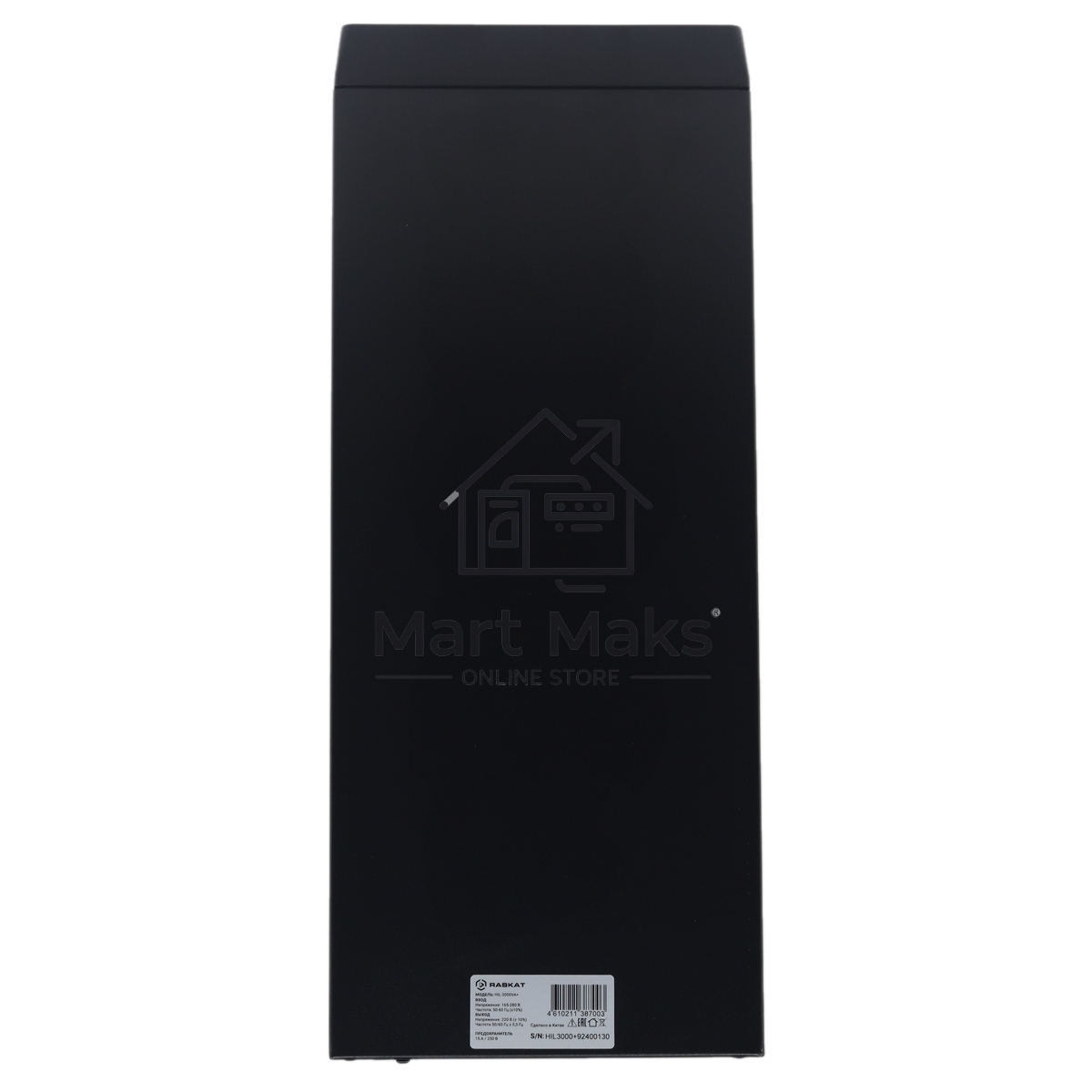 Источник бесперебойного питания (ИБП) Raskat HIL-3000VA+ 3000VA, 2400Вт, 6xIEC320, LCD, USB type-B, 2xRJ-45, 1xRS232, чистая синусоида