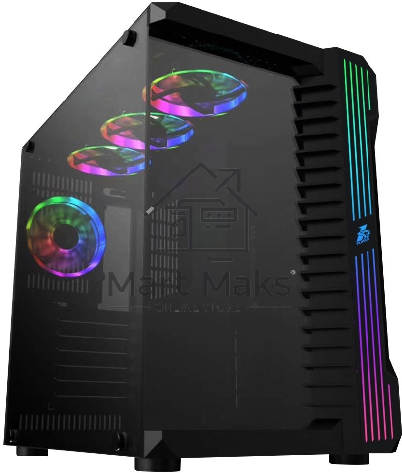 Компьютерный корпус 1STPLAYER STEAMPUNK SP9 черный SP9-BK