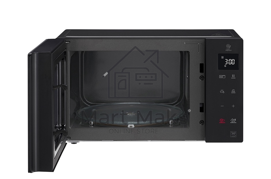 Микроволновая печь LG MB63W35GIB черный, 23 л, 1000 Вт, переключатели - сенсор