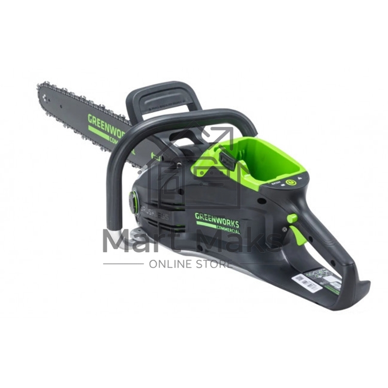Цепная пила аккумуляторная GreenWorks GD82CS51, 82V, 51 см, бесщеточная, с 1хАКБ 5 Ач. и ЗУ (2008307UB)