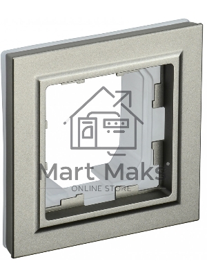 Рамка 1-местная IEK BRITE РУ-1-БрШ-44 IP44 шампань