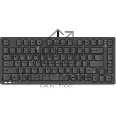 Клавиатура A4Tech Bloody MS76 проводная, USB Type-A, темно-серый