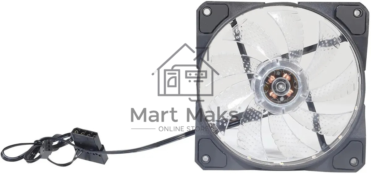 Вентилятор для корпуса Оклик OG-CF120RGB2-BK RGB 120х120x25 черный 3-pin 4-pin (Molex) 23дБ Ret
