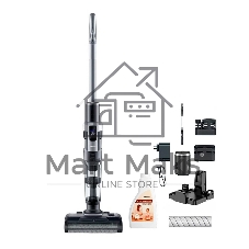Пылесос вертикальный Jimmy Cordless Vacuum&Washer HW9 черный/серебристый, питание от аккумулятора, 300 Вт, уборка сухая/влажная, пылесборник 0.4 л