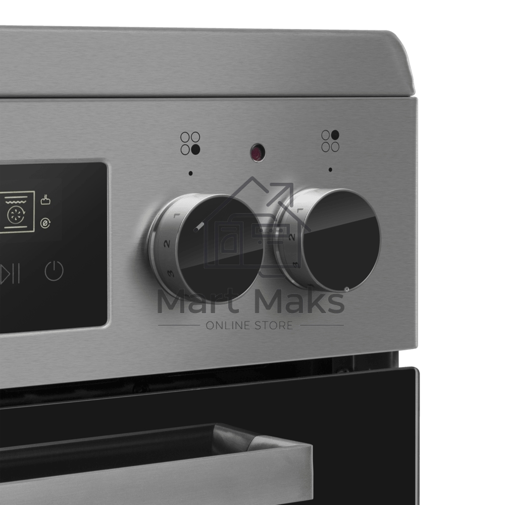 Плита электрическая Maunfeld MEC511CS09TD серебристый, конфорок 4 шт, духовка 59 л, 50 см x 85 см x 60 см