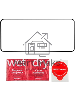 Защитное стекло для экрана Redline черный для Infinix Note 40 2.5D 1шт. (УТ000038580)