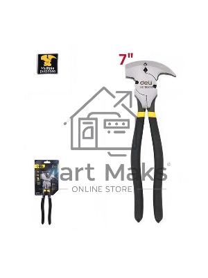 Плоскогубцы многофункциональные 5-в-1 Deli DL100310 250мм, (молоток, кусачки, гвоздодер, зажим, обжим) прорезиненная рукоять Плоскогубцы многофункциональные 5-в-1 Deli DL100310 250мм, (молоток, кусачки, гвоздодер, зажим, обжим) прорезиненная рукоять