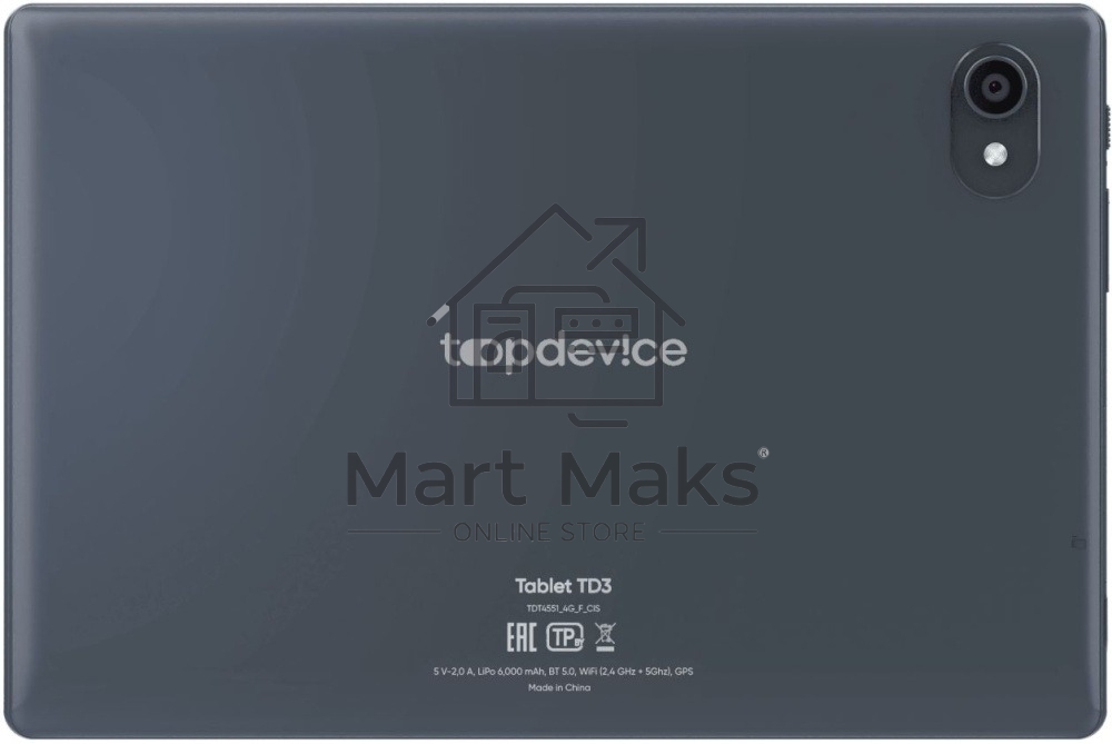 Планшет Topdevice TD3 LTE 4/64Gb серый