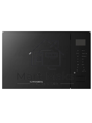 Встраиваемая микроволновая печь Kuppersberg HMW 652 B, ВхШхГ 389х595х379, объем 25 л, мощность 900 Вт, 5 уровней мощности, гриль, 8 автоматических программ, размораживание, сенсорное управление, черный