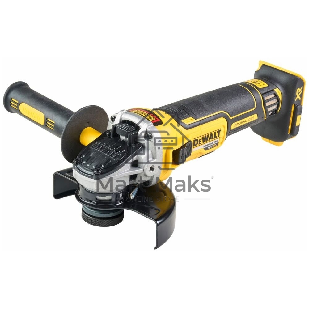 Угловая шлифовальная машина аккумуляторная бесщеточная DeWalt 20 В, 2 АКБ и ЗУ, 125 мм. DCG405P2