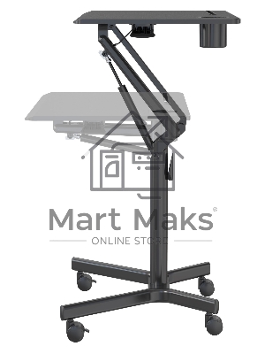 Стол для ноутбука Cactus VM-FDS101B столешница МДФ черный 70x52x105см (CS-FDS101BBK)