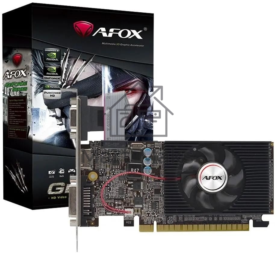 Видеокарта AFOX Geforce GT730 1GB DDR3 128Bit DVI HDMI VGA LP Single Fan