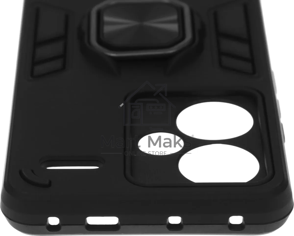 Чехол (клип-кейс) BoraSCO для Xiaomi Redmi Note 13 Pro+ Anti-Shok Case черный (52500)