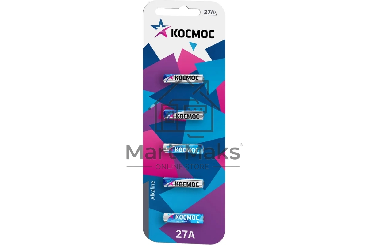 Элемент питания 27А 12V Alkaline 5BL для автосигнализации Космос