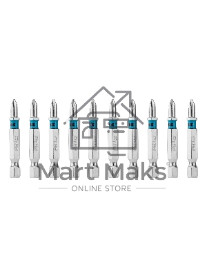 Бита Gross PH1х50мм, сталь S2, шестигр., 10 шт.