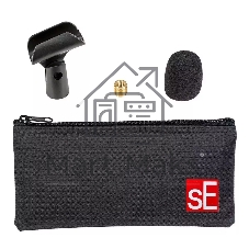 Микрофон динамический sE Electronics V7 40 Гц - 19 кГц, суперкардиоида, в комплекте: микрофонный зажим, адаптер с резьбой, чёрная ветрозащита, транспортировочный чехол на молнии. Цвет серый.