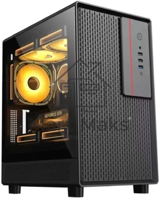 Компьютерный корпус Accord M3301 черный без БП mATX 1xUSB2.0 1xUSB3.0 1xUSB3.1 audio bott PSU