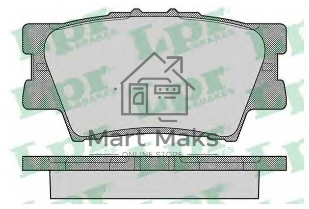 Колодки тормозные задние LPR 05P1281, комплект