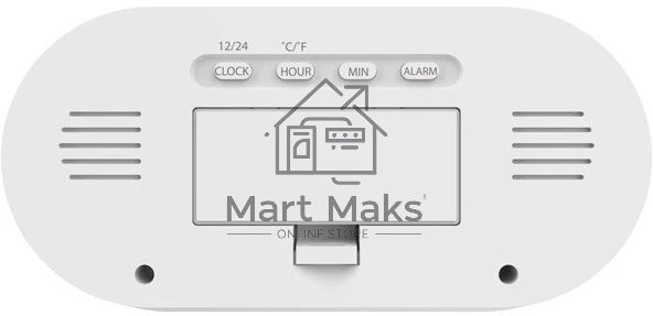 Часы-будильник RITMIX CAT-110 White