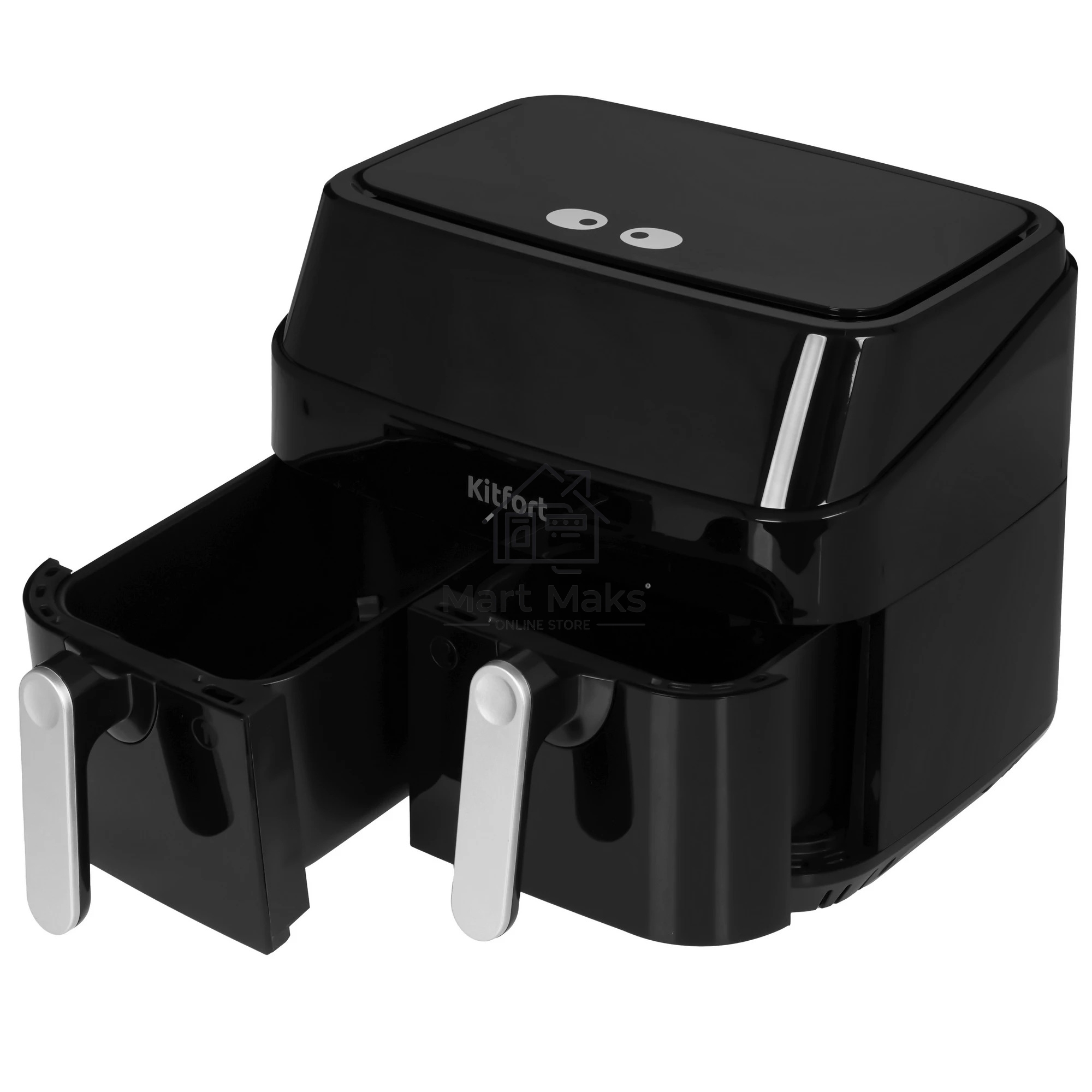 Аэрогриль Kitfort КТ-2250 черный, 1750 Вт, 9 л, сенсор, 12 программ