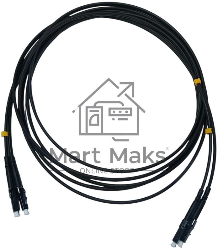 Патч-корд Cabeus FOP-50-LC-LC-3M-BK 2x50/125 OM3 LC дуплекс-LC дуплекс 3м LSZH черный