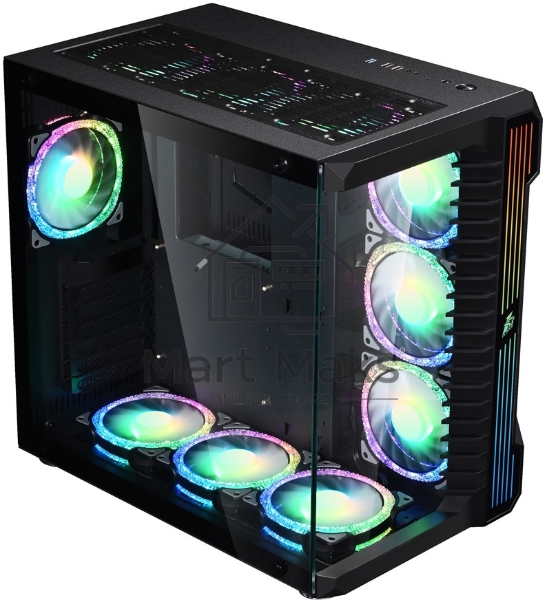 Компьютерный корпус 1STPLAYER STEAMPUNK SP9 черный SP9-BK