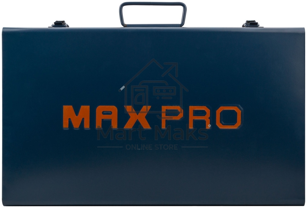 Аппарат сварочный для пластиковых труб MAX-PRO 750/1500 Вт, 50-300?, 6 насадок, 5,8 кг, диаметры труб 20/25/32/40/50/63мм, металлический кейс