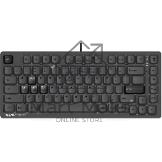Клавиатура A4Tech Bloody MS76 проводная, USB Type-A, темно-серый
