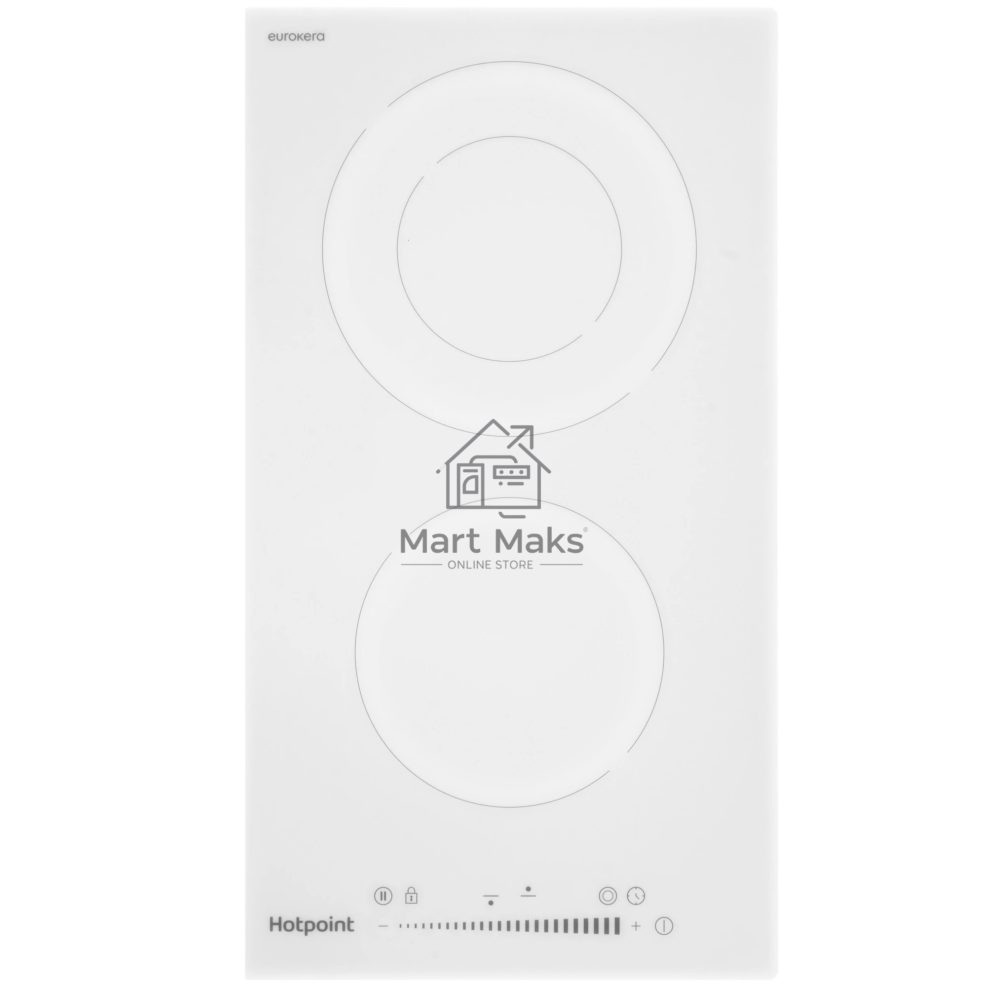 Электрическая варочная поверхность Hotpoint HR 3O2 WH, 2 конфорки, с зоной расширения, стеклокерамика, 3200 Вт