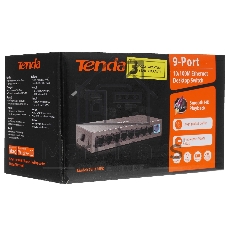Коммутатор Tenda TEF1109D, 8×100 Мбит/с + 1×100 Мбит/с Uplink, неуправляемый