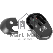 Мышь беспроводная Oklick 488MW серый/черный, 1600 dpi, радиоканал, USB, кнопки - 4