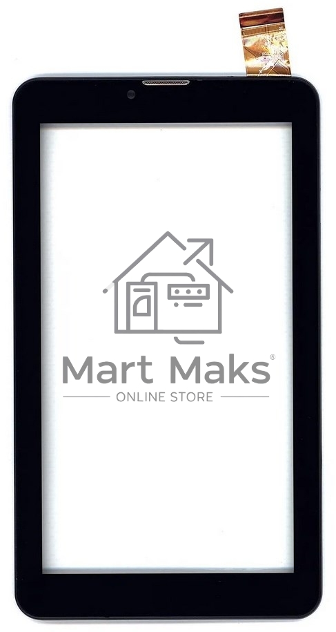 Сенсорное стекло (тачскрин) для Irbis TZ60, черное с рамкой