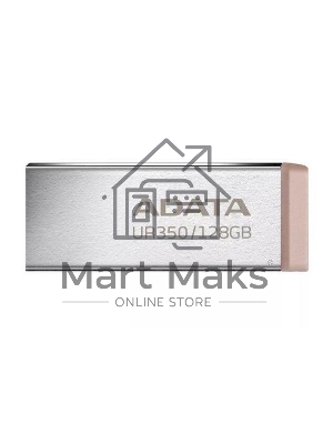 Флешка USB ADATA UR350 (UR350-128G-RSR/BG), 128Gb, USB 3.2, R/W 100/15, серебристый/коричневый