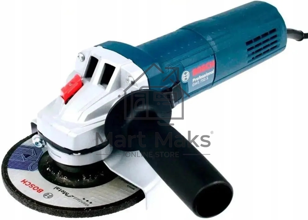 Углошлифовальная машина Bosch GWS 750-125 750Вт 11000об/мин рез.шпин.:M14 d=125мм (0601394121)