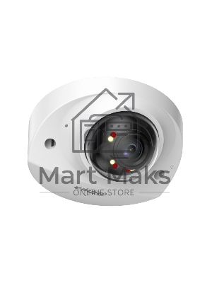 Уличная мини-купольная IP-видеокамера DAHUA DH-IPC-HDBW2449FP-AS-IL-0360B Smart Dual Light с ИИ 4Мп, 1/2.9” CMOS, объектив 3.6мм, видеоаналитика, ИК до 30м, LED до 30м, IP67, корпус: металл