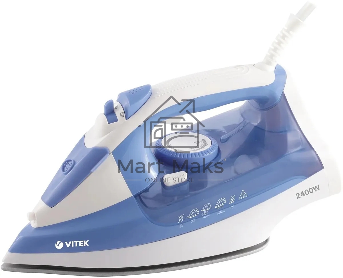 Утюг Vitek VT-8330 белый/голубой