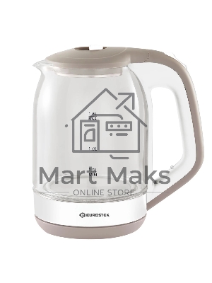 Чайник EuroStek ЕЕК-3014 белый, 1.8л, 1,5кВт, стекло