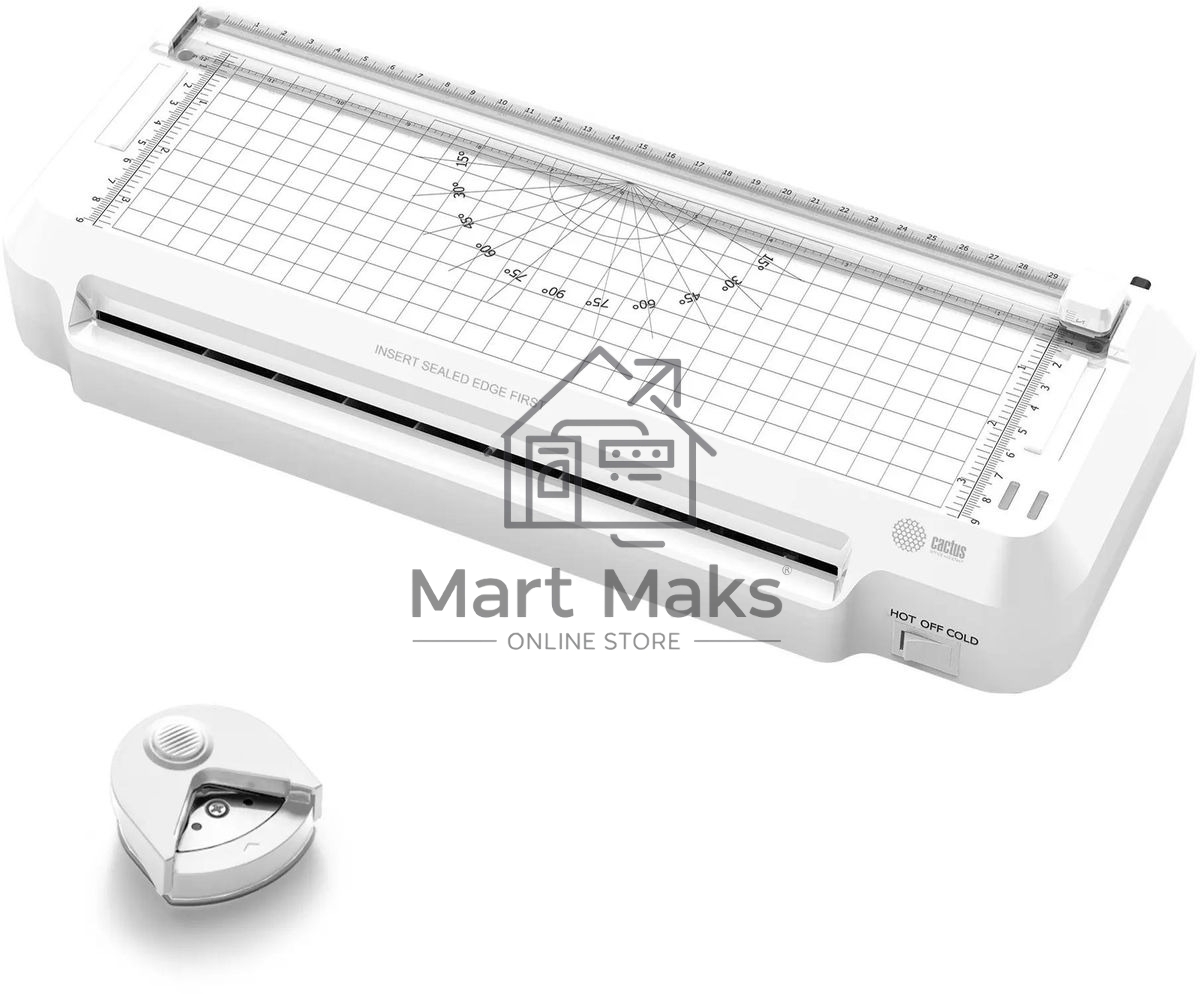Ламинатор Cactus CS-LAB-F2 белый A4 (70-125мкм) 25 см/мин (2 вал.) хол. лам. лам. фото