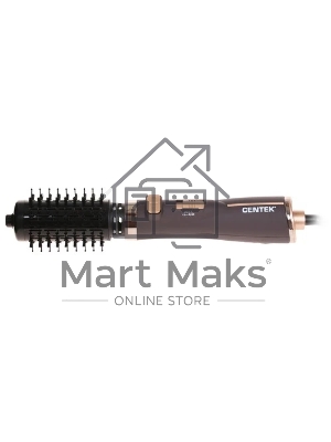 Фен-щётка Centek CT-2061 черный/золотистый, 1200 Вт, 50 мм